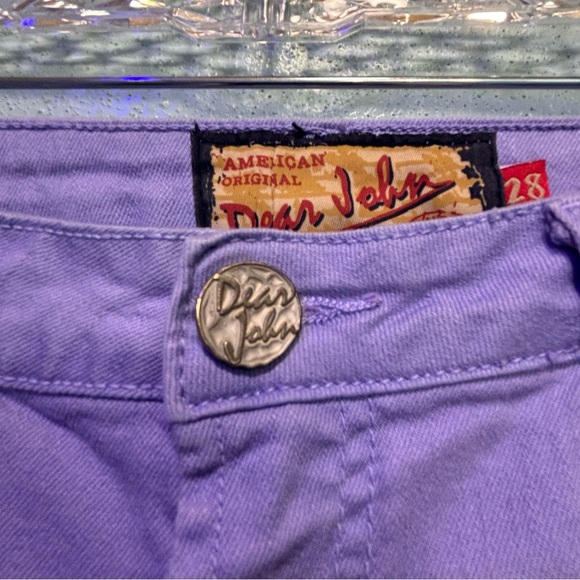 ⭐️ 3/$21 ⭐️ Dear John Lavender Denim Jeans Size 28 - Picture 3 of 8
